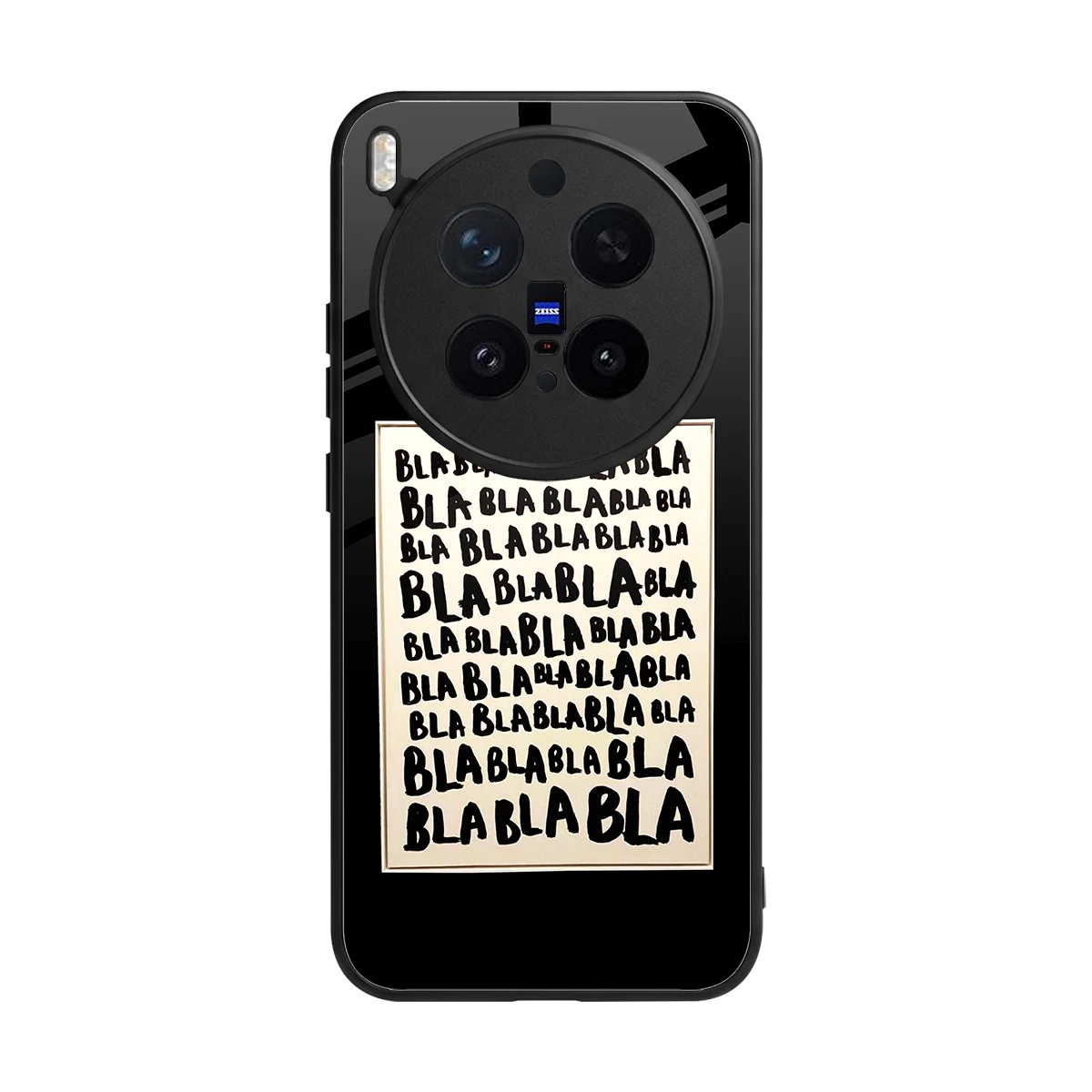 Bla Bla back phone cover | glass case for vivo x300 pro