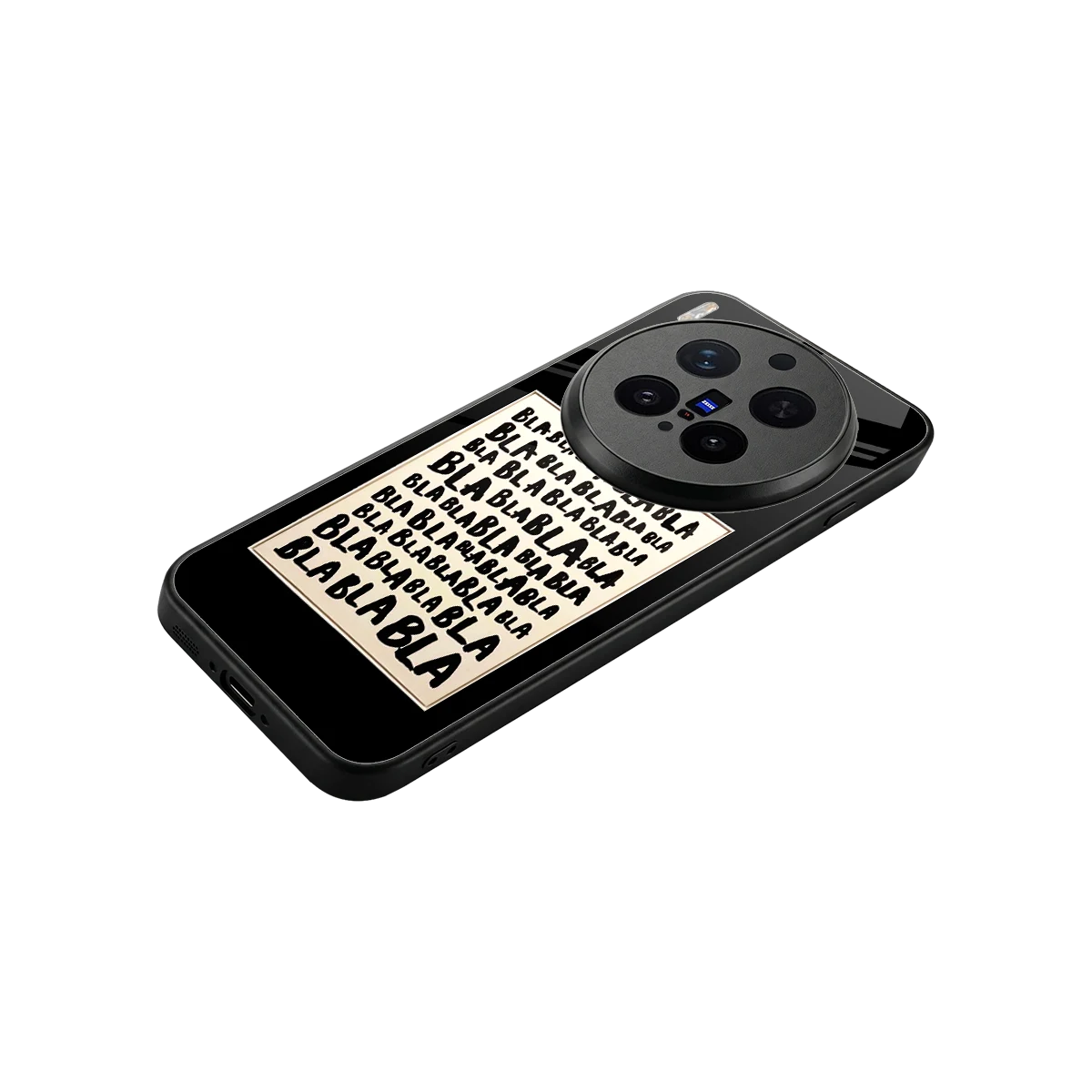 Bla Bla stylish phone case for vivo x300 pro | glossy glass and slim fit