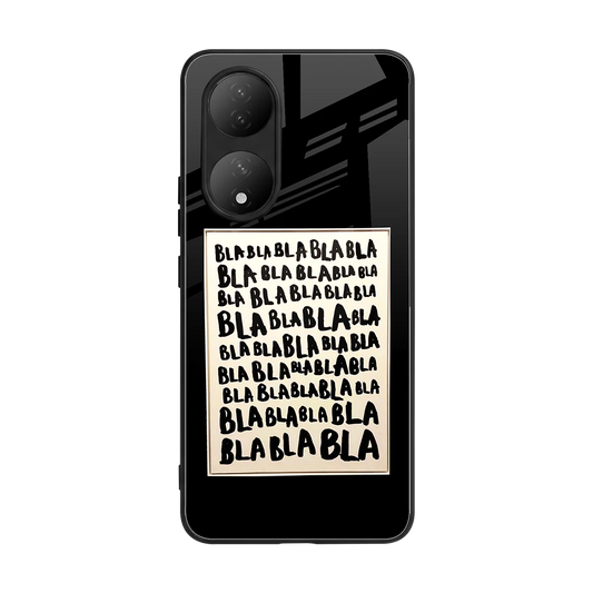 Bla Bla back phone cover | glass case for Vivo-y100