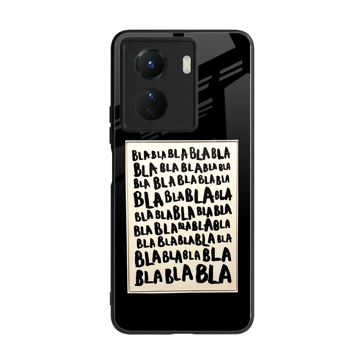 Bla Bla back phone cover | glass case for vivo y16