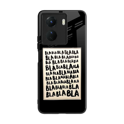 Bla Bla back phone cover | glass case for vivo y16