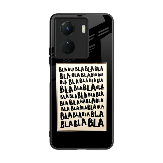 Bla Bla back phone cover | glass case for vivo y16