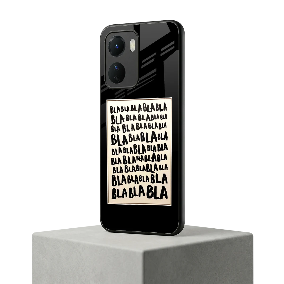 Bla Bla vivo y16 mobile cover | shockproof glass phone case