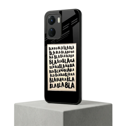 Bla Bla vivo y16 mobile cover | shockproof glass phone case