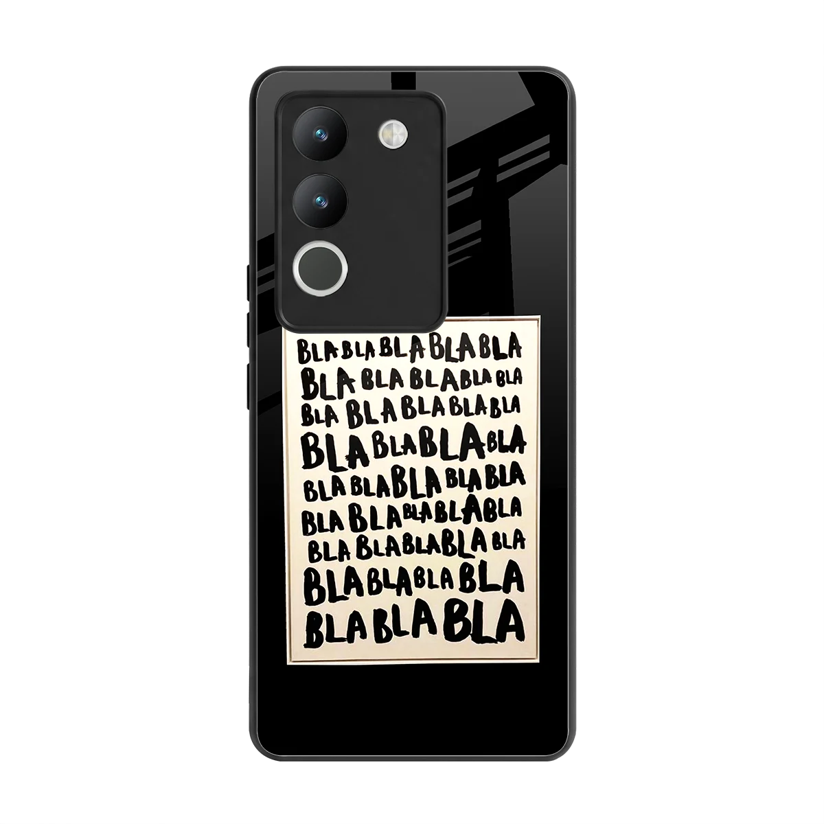 Bla Bla back phone cover | glass case for vivo y200 5g