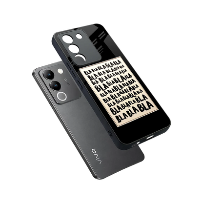 Bla Bla sleek vivo y200 5g cover with tempered glass back and TPU edges