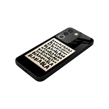 Bla Bla stylish phone case for vivo y200 5g | glossy glass and slim fit