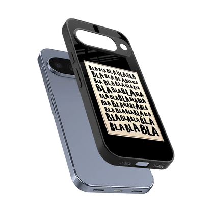 Bla Bla sleek google pixel 10 cover with tempered glass back and TPU edges