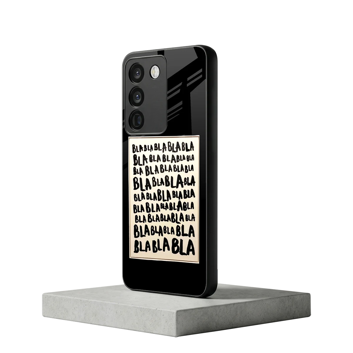 Bla Bla vivo y200 5g mobile cover | shockproof glass phone case