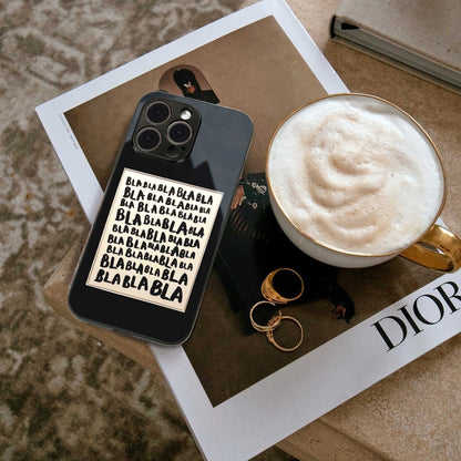 Bla Bla Phone Case for Iphone 16 | Glass Case
