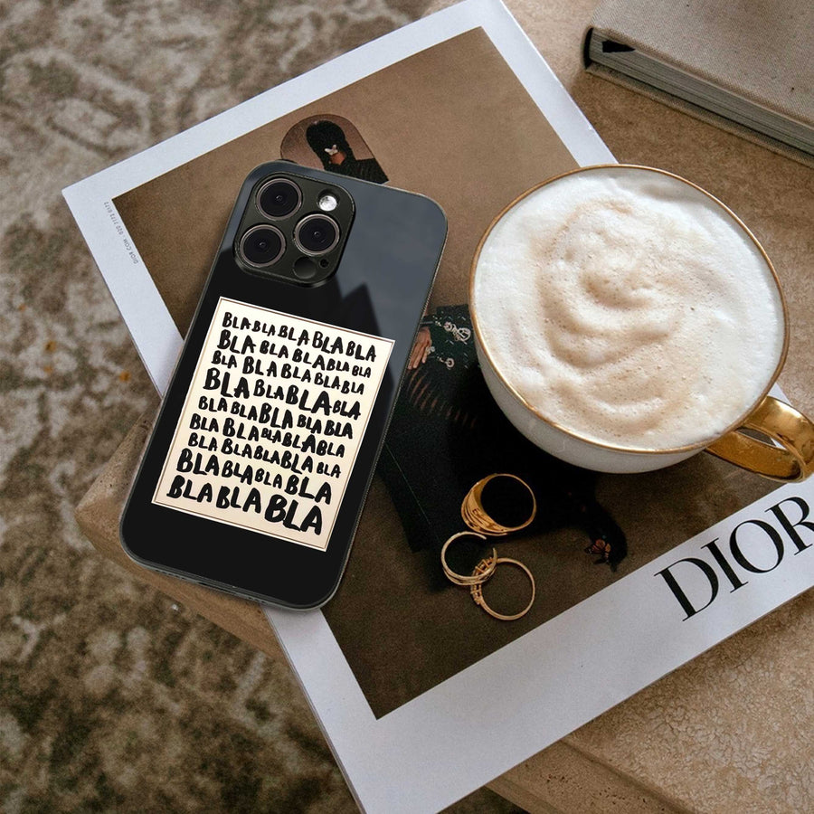 Bla Bla Phone Case for Iphone 13 | Glass Case