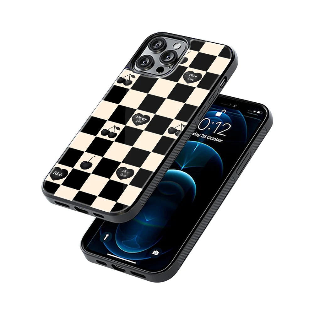 Protective Glass Back Phone Case Compatible with iPhone, Samsung, OnePlus, Pixel & More
