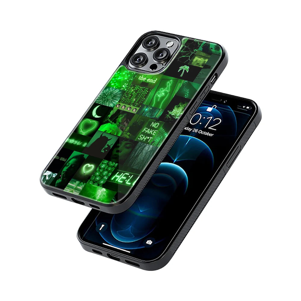 Protective Glass Back Phone Case Compatible with iPhone, Samsung, OnePlus, Pixel & More