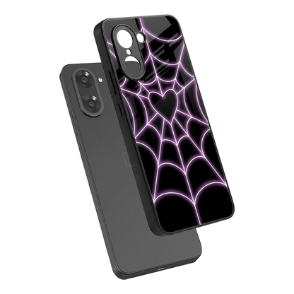 Black Jelly Bean sleek oneplus nord ce5 5g cover with tempered glass back and TPU edges