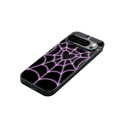 Black Jelly Bean stylish phone case for google pixel 10 pro xl | glossy glass and slim fit