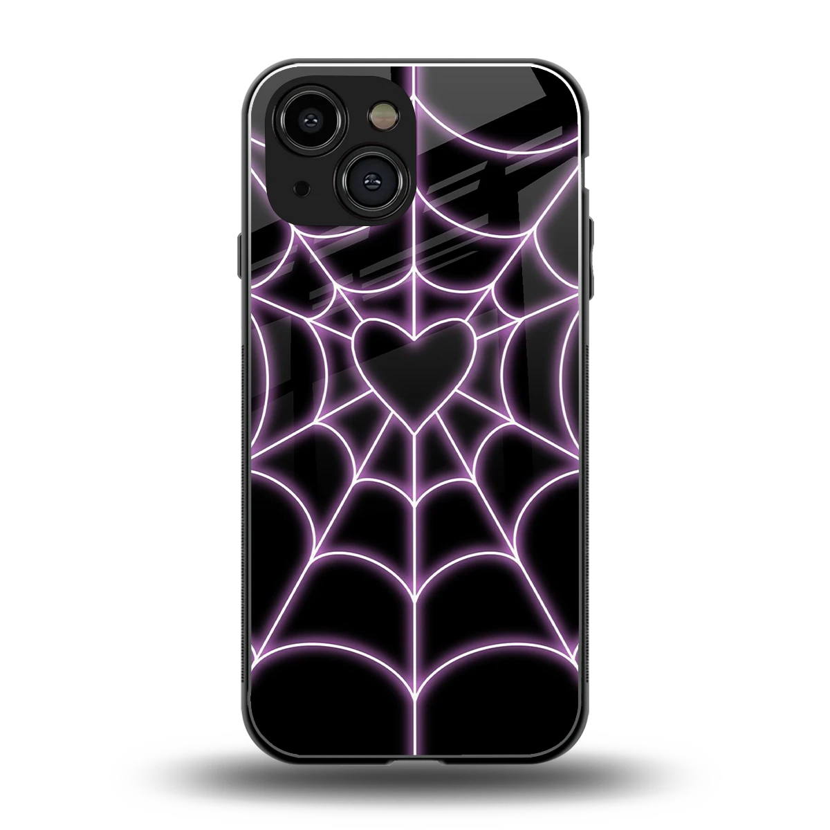 Black Jelly Bean back phone cover | glass case for iphone 12 mini