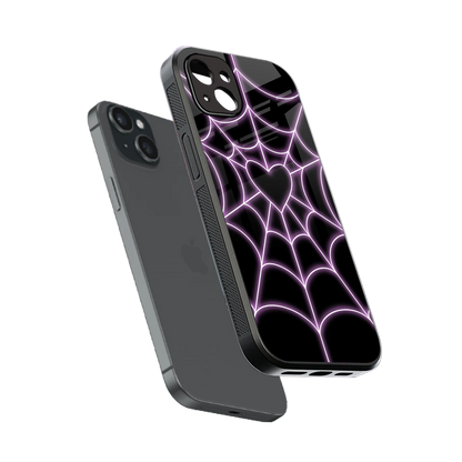 Black Jelly Bean sleek iphone 14 plus cover with tempered glass back and TPU edges