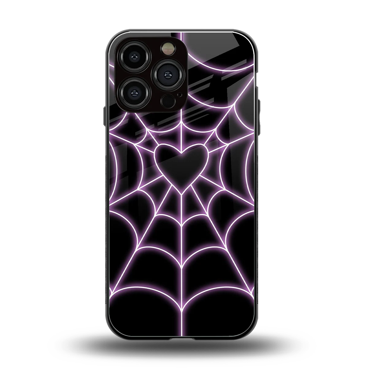 Black Jelly Bean back phone cover | glass case for iphone 16 pro max