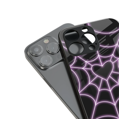 Black Jelly Bean stylish phone case for iphone 15 | glossy glass and slim fit