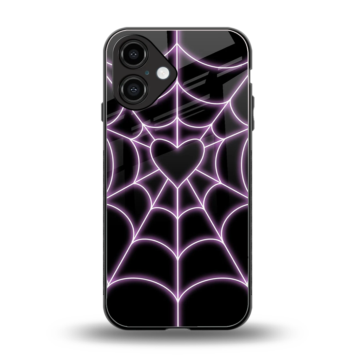 Black Jelly Bean back phone cover | glass case for iphone 16