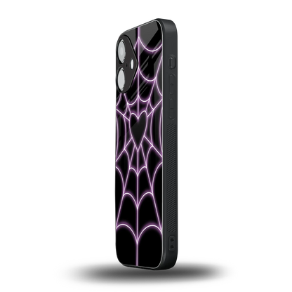 Black Jelly Bean iPhone 16 mobile cover | shockproof glass phone case