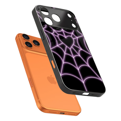 Black Jelly Bean sleek iphone 17 pro cover with tempered glass back and TPU edges