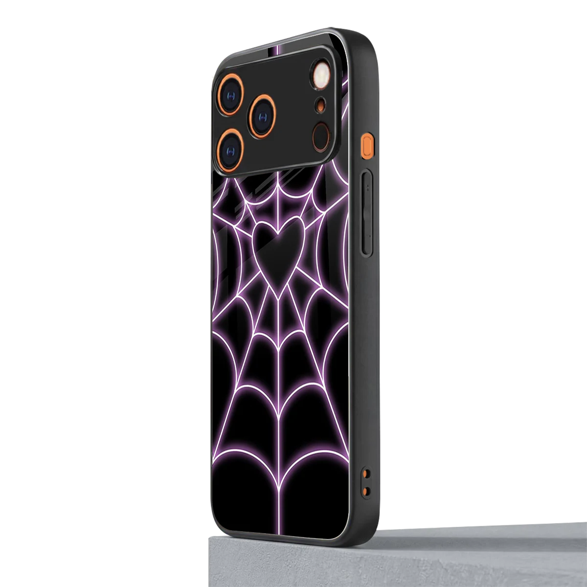 Black Jelly Bean iphone 17 pro mobile cover | shockproof glass phone case