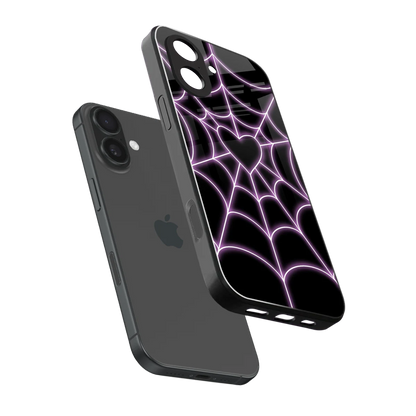 Black Jelly Bean sleek iphone 17 cover with tempered glass back and TPU edges