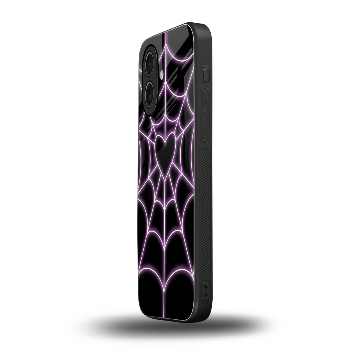 Black Jelly Bean iphone 17 mobile cover | shockproof glass phone case