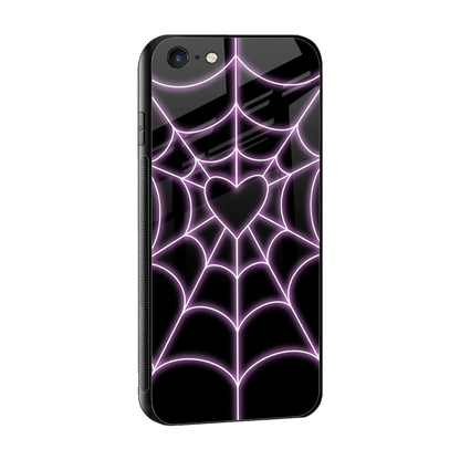 Black Jelly Bean sleek iphone 6s plus cover with tempered glass back and TPU edges