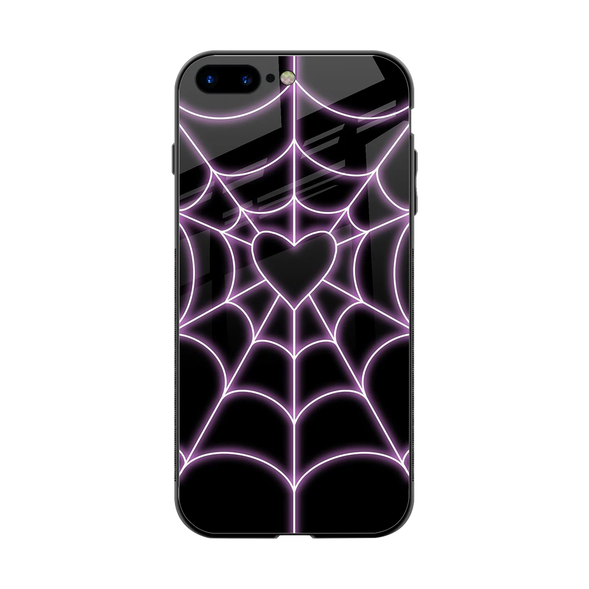 Black Jelly Bean back phone cover | glass case for iphone 7 plus