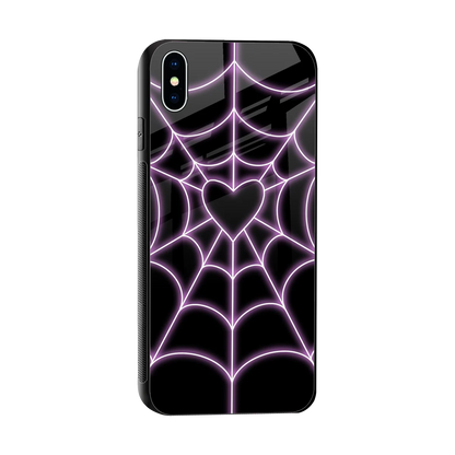 Black Jelly Bean sleek iphone xs max cover with tempered glass back and TPU edges