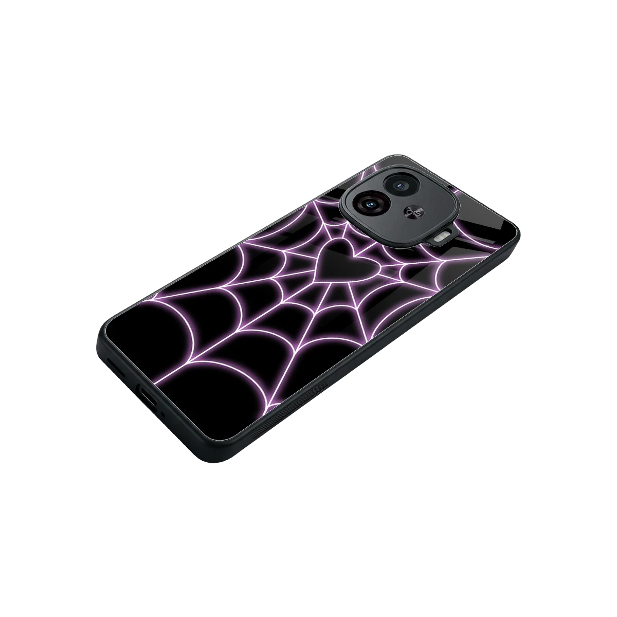 Black Jelly Bean stylish phone case for iqoo neo 10r 5g | glossy glass and slim fit