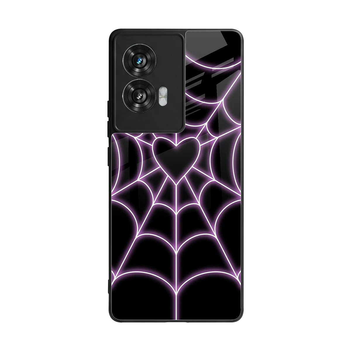 Black Jelly Bean back phone cover | glass case for motorola edge 50 fusion