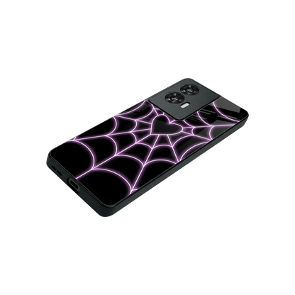 Black Jelly Bean stylish phone case for motorola edge 50 fusion | glossy glass and slim fit