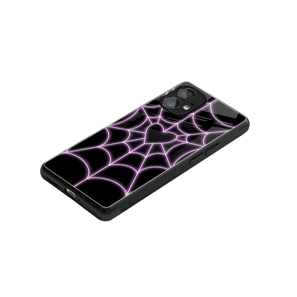 Black Jelly Bean stylish phone case for nothing phone 1 | glossy glass and slim fit