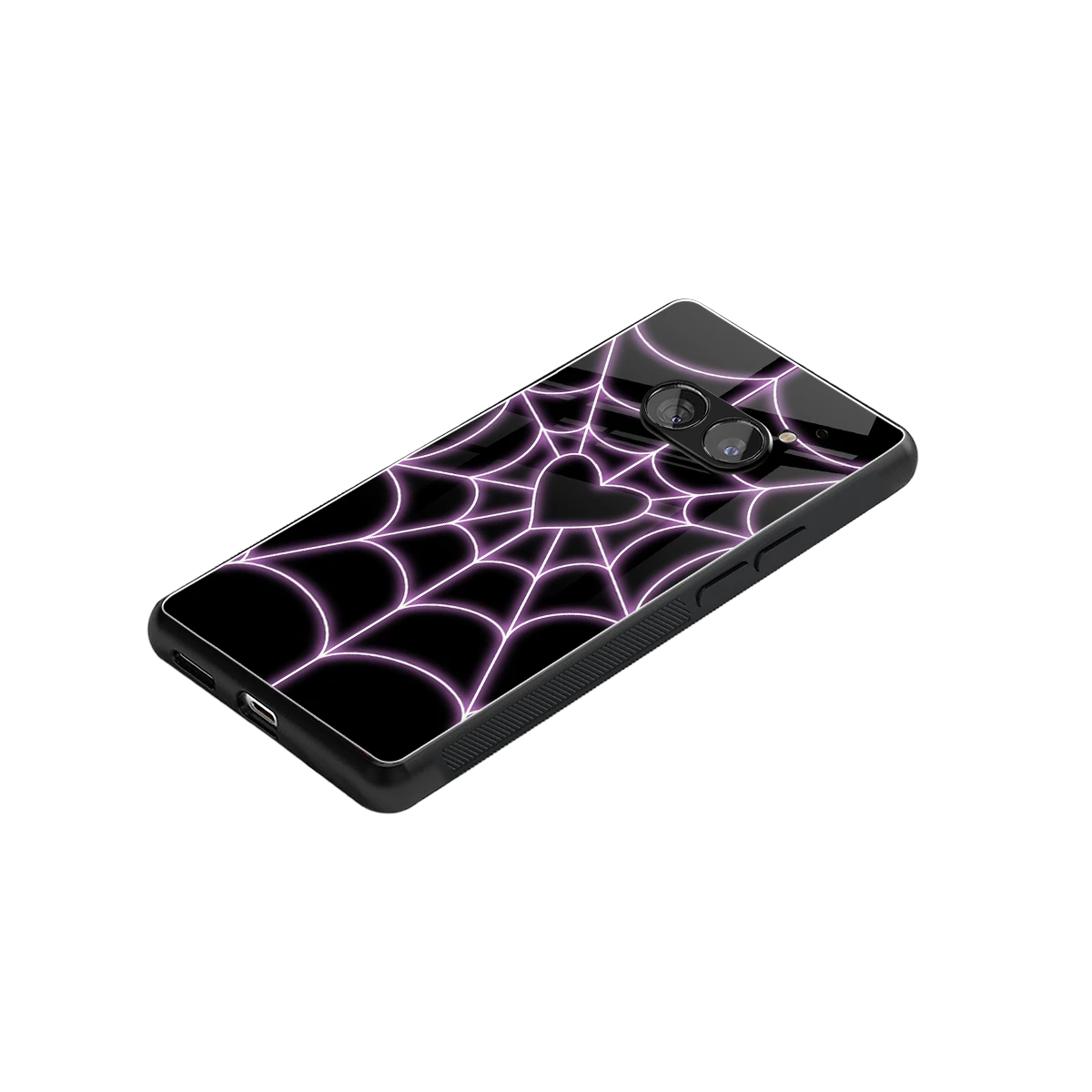 Black Jelly Bean stylish phone case for nothing phone 2a | glossy glass and slim fit