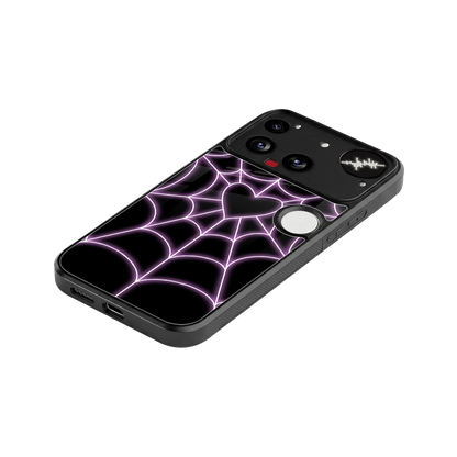 Black Jelly Bean stylish phone case for nothing phone 3 | glossy glass and slim fit