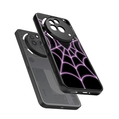 Black Jelly Bean sleek nothing phone 3a pro cover with tempered glass back and TPU edges