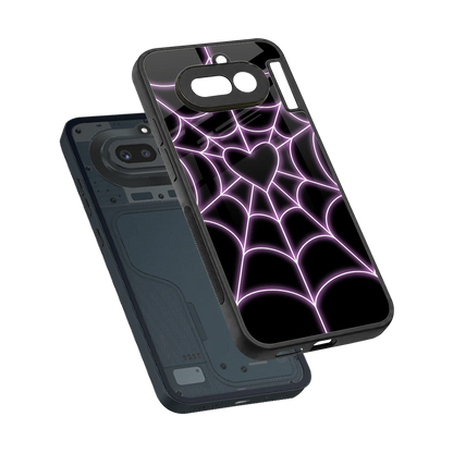 Black Jelly Bean sleek nothing phone 4a cover with tempered glass back and TPU edges