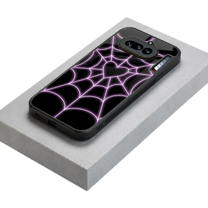 Black Jelly Bean stylish phone case for nothing phone 4a | glossy glass and slim fit
