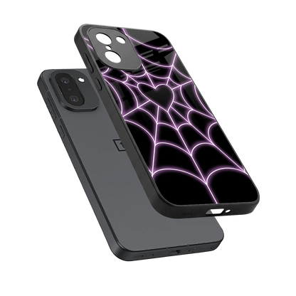 Black Jelly Bean sleek oneplus 15r cover with tempered glass back and TPU edges