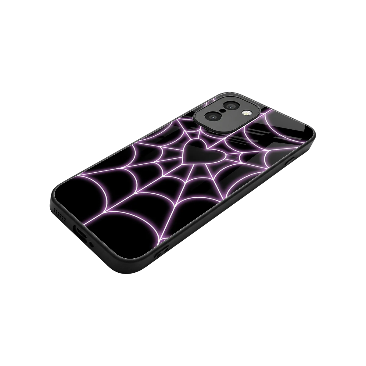 Black Jelly Bean stylish phone case for oneplus 15r | glossy glass and slim fit