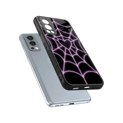 Black Jelly Bean sleek oneplus nord 2 cover with tempered glass back and TPU edges