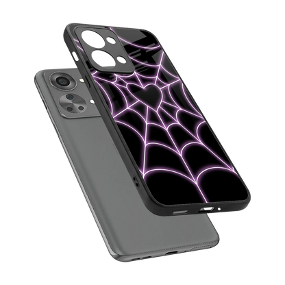 Black Jelly Bean sleek oneplus nord 2t cover with tempered glass back and TPU edges