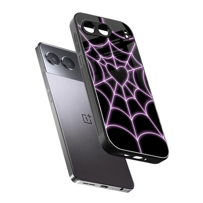 Black Jelly Bean sleek oneplus nord 4 cover with tempered glass back and TPU edges