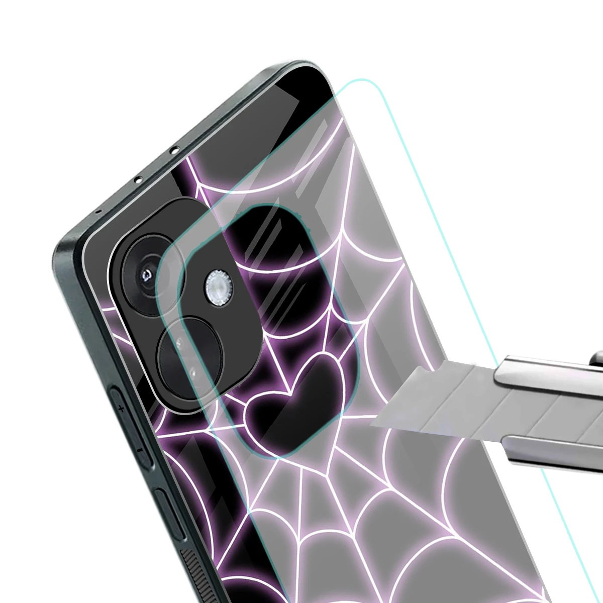 Black Jelly Bean stylish phone case for oneplus nord ce 3 | glossy glass and slim fit