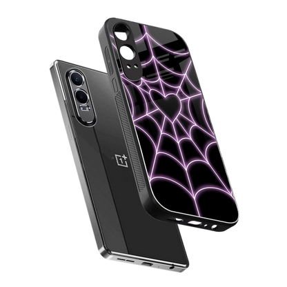 Black Jelly Bean sleek oneplus nord ce 4 lite cover with tempered glass back and TPU edges