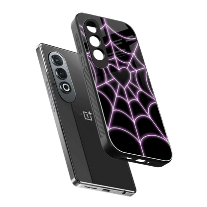 Black Jelly Bean sleek oneplus nord ce 4 cover with tempered glass back and TPU edges