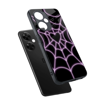 Black Jelly Bean sleek oneplus nord ce 3 lite cover with tempered glass back and TPU edges